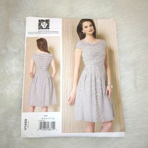VOGUE V1499 Anne Klein Lined Dress Size 4-6-8-10-12